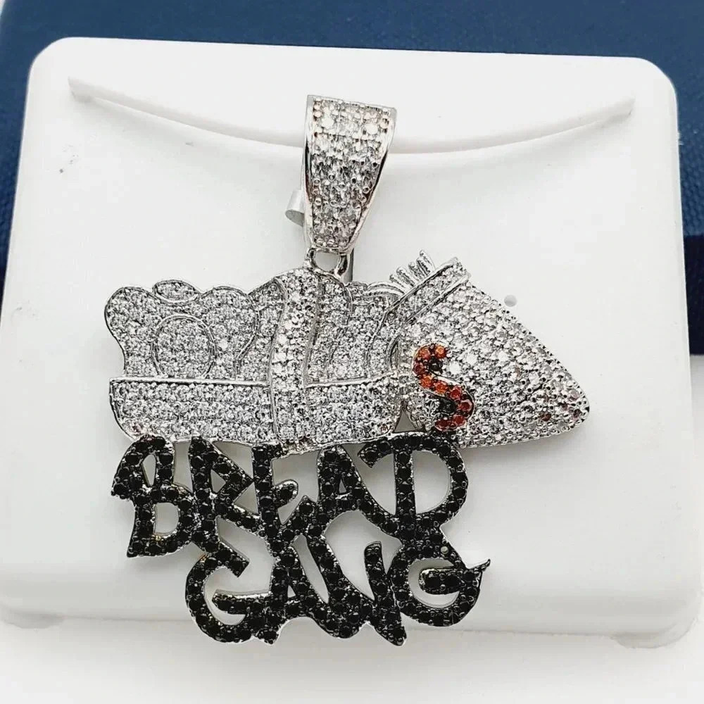 "925 Sterling Silver Plated CZ Pendant, INUS1BR288